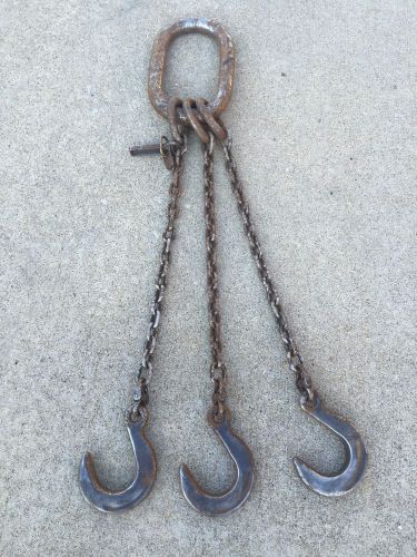 Herc- alloy 3 way chains 1/4&#034;x 30&#034; rigging hooks for sale