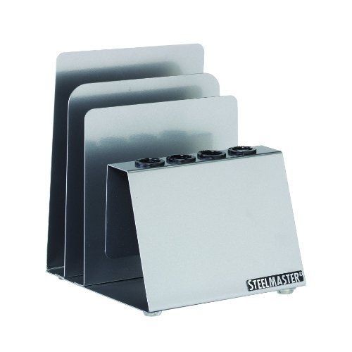 STEELMASTER Pen and Note Holder, 5.38 x 5.25 x 4.5 Inches, Silver (26494050)