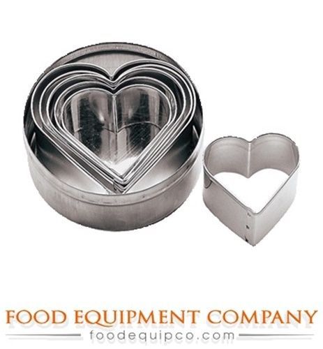 Paderno 47308-10 Dough Cutters heart various sizes 6 piece set stainless steel