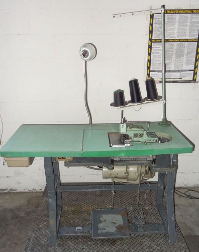 Yamato dcz-503-3 high speed industrial sewing machine w/ table &amp; foot pedal for sale