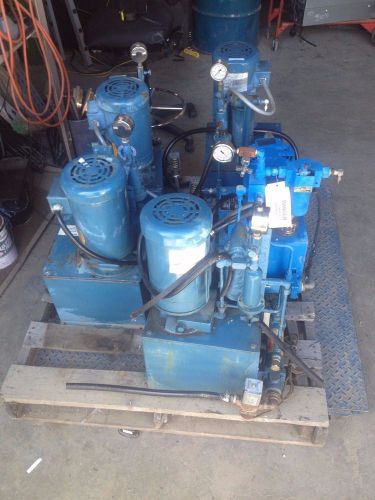 Lot of Five Hydraulic Pumps, (4x Webster J85WC, Parker PS11456.60)