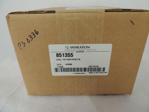 Case of Wheaton 851355 2 ml Tip for Pipette, Qty 250.