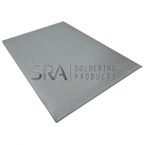 Esd anti-fatigue cut floor mat, gray, 3/8&#034; x 3&#039; x 5&#039; for sale