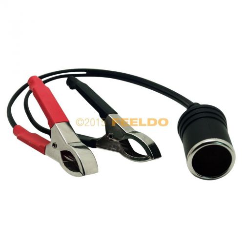 Battery terminal clip-on cigar cigarette lighter power socket adapter plug car for sale