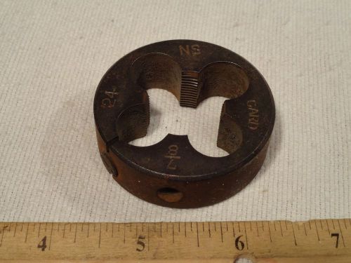 CARD HSS Right Hand Die 7/8&#034;-24 NS Adjustable Pipe Die Threading Tool 2&#034; shaft