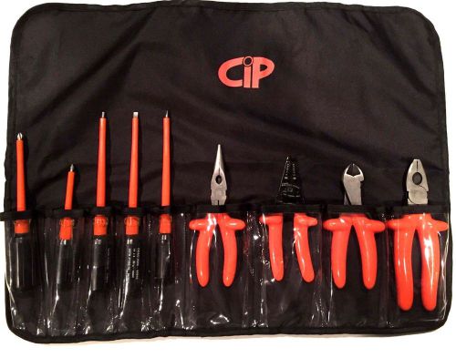 Insulated basic electrician tool roll (9 pcs.) for sale