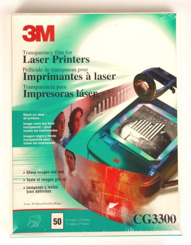3m CG3300 Transparency Film BRAND NEW 50-sheets 8.5x11 For Laser Printers