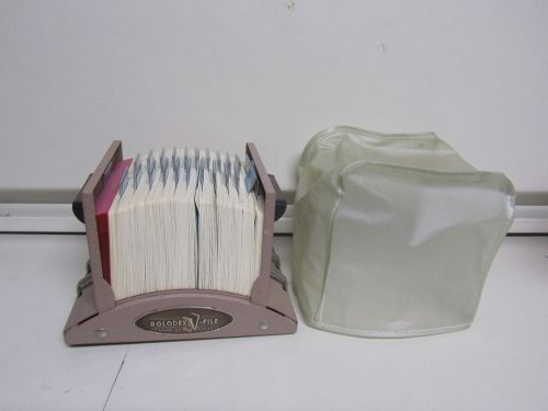 Vintage Rolodex V File Model V535 with UNUSED CARDS With Cover
