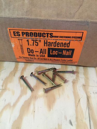 Es Products Do All 1.75&#034; Hardened Loc-nail Roof Fastening System 2500 Fasteners