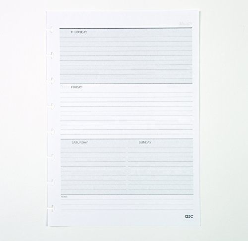 Staples Arc Notebook Undated Premium Refill Paper, Letter Sized, Calendar Ruled,
