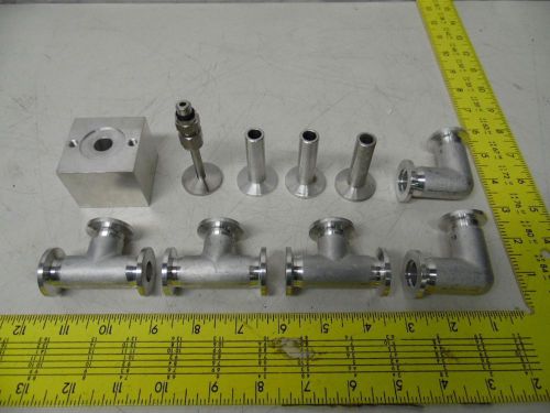 10 Piece Lot of NW/ KF16 High Vacuum Fittings