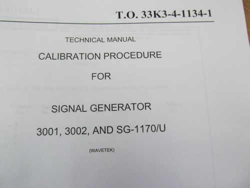 Wavetek 3001 Signal Generator Instruction Manual w/ Schematics (preliminary)