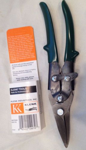 NEW Klenk MA70570 Right Cut Green Aviation Tin Snips Sheet Metal Hand Tool KDC2G