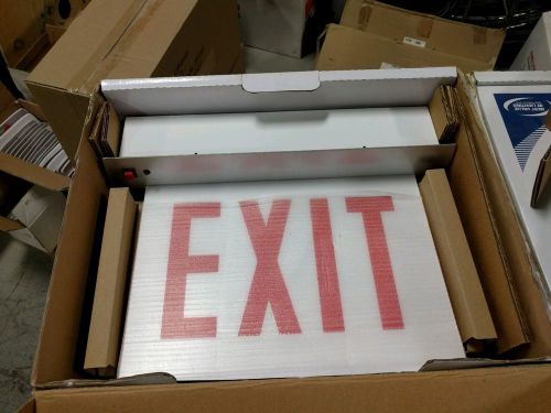 Lithonia lighting exit sign with aluminum housing for sale