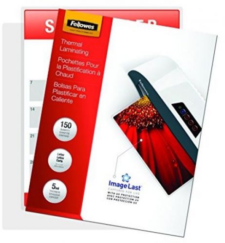 Fellowes Thermal Laminating Pouches, ImageLast, Letter Size, 5 Mil, 150 Pack