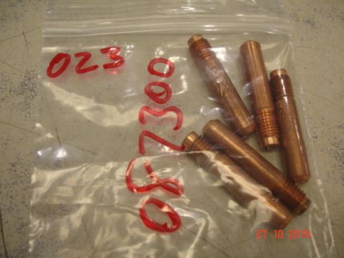 Package of 5 miller .023 contact tips 087-300 1-5/16&#034; oal millermatic oem for sale