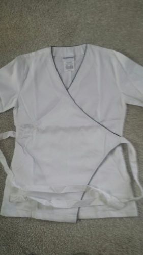 CHEF UNIFORM White with Black Piping