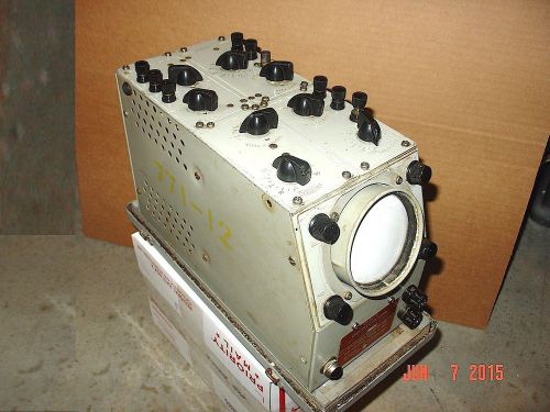 US Navy OS-8C General Purpose Oscilloscope Powers Up but needs Servicing