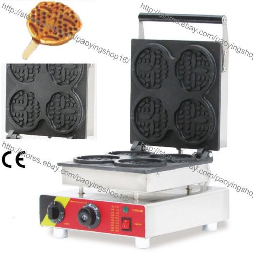 Commercial Nonstick Electric Bear Waffle on A Stick Maker Iron Baker Machine