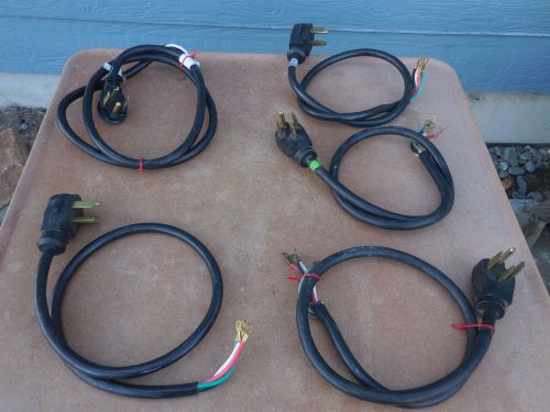 Large lot 4 prong 50 amp stove range dryer electrical cords for sale