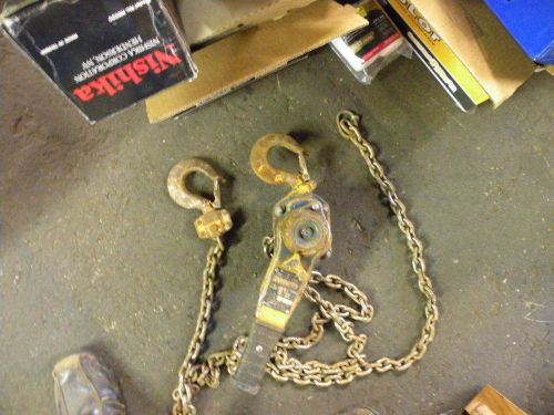 Harrington Chain Hoist 1-1/2 Ton come a long chain ratchet