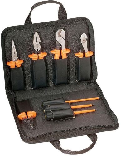 Klein tools 9 piece basic professional electrician insulated electrical tool set for sale