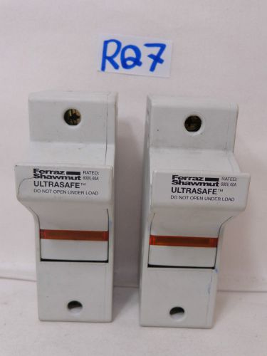 2 new ferraz shawmut ultrasafe fuse holder 60 amp usj1l f22047 j fuses for sale