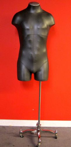 MODERN HIGH QUALITY MANNEQUIN TORSO MID THIGH WITH CHROME BASE EXCLUSIVE