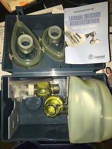 New LAERDAL Silicone Resuscitator Kit Adult Model 87 Series Manual Paramedic EMT