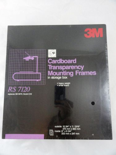 3M 50 Cardboard Transparency Mounting Frames in Storage Box RS 7120 New