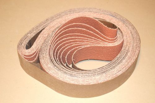 New 2 x 72 ceramic p36 grit sanding belts- norton 3rd gen grain-cerampass (5 pc) for sale