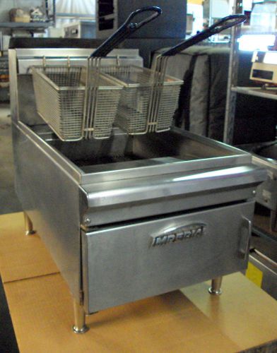 Imperial Commercial Counter Top 25lb Gas Deep Fat Fryer
