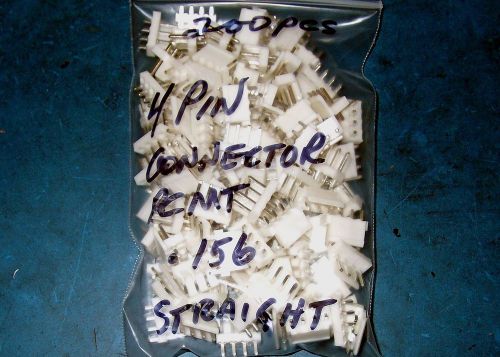 APPRX 200PC PC MOUNT STRAIGHT 4PIN HEADER LOT - .156 LEAD SPACING