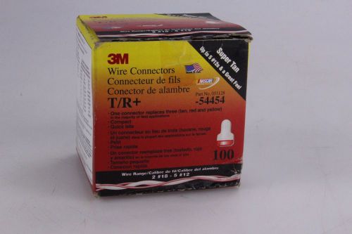 3M Wire Connectors T/R+ Box of 100 051128-54454 Super Tan Compact w/ Quick Bite