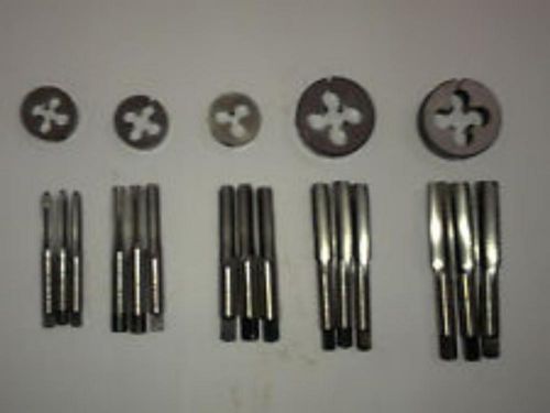 Bsb bscy,cei 26 tpi tap die set 1/4&#034;,5/16&#039;3/8&#034;,7/16&#034;,1/2&#034;-15 taps and 5 dies 18p for sale