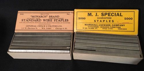 Old Vtg MONARCH Brand Wire STAPLES #1 General Office Utilities MJ Special Staple
