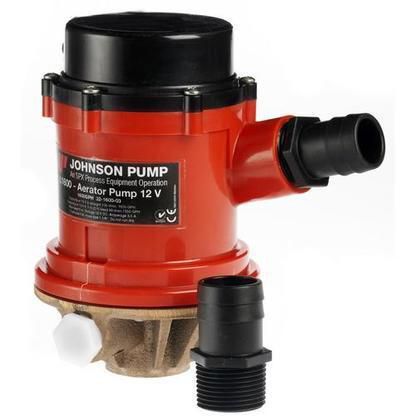 Johnson pump pro series 1600gph tournament livewell/baitwell pump - 24v a795-491 for sale