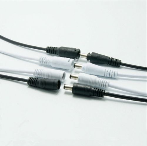 Dc power plug 5.5x2.1mm male female connector cable cord wire 15cm cctv led for sale