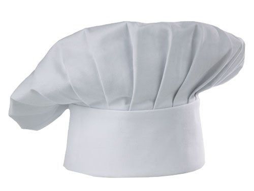 Chef Hat USA SELLER Cloth One Size Fit Most Catering Baker Hat White Elastic NEW
