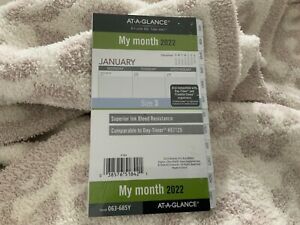 AT-A-GLANCE 2022 My Month Refill - Size 3