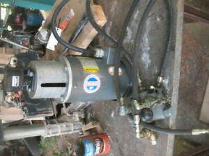 Haldex Barnes Hydraulic Pump/Baldor 2 hp 3 phase 1725 RPM Motor &amp; Control Valve