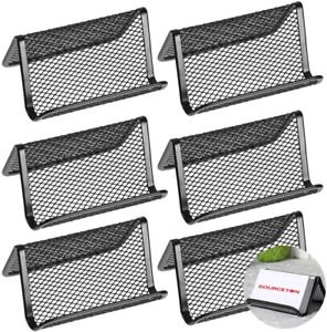 Sourceton Metal Mesh Business Card Holder, Name Card Stand for Office Business C