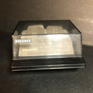 Vintage Rolodex Petite File, Yellow And Black, Model S300-C, Made in USA
