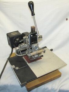 Vintage Kingsley Hot Foil Stamping Embossing Machine Model M-60