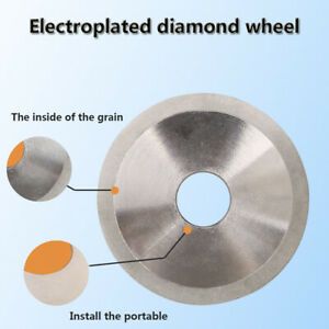 3 Inch Flat Diamond Grinding Wheel Rotary Tool Grinder Disc 150# For Jade Steel
