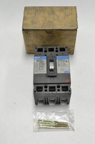 Fuji bu3ehc-030l electric molded case 3p 30a amp 600v ac circuit breaker b204948 for sale