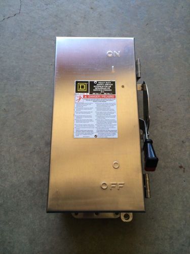 Square d heavy duty safety switch stainless hu361ds new old stock 30 amp 600 v for sale