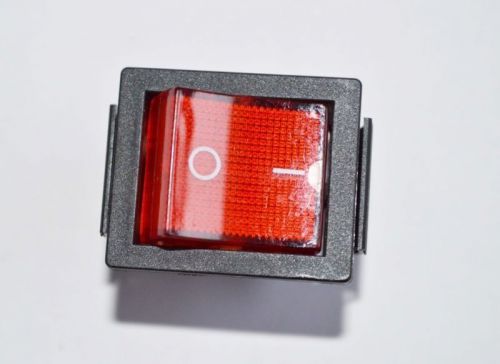 15pcs 15A 250V AC 4 Pin Red Button Light Lamp On-Off DPST Boat Rocker Switch