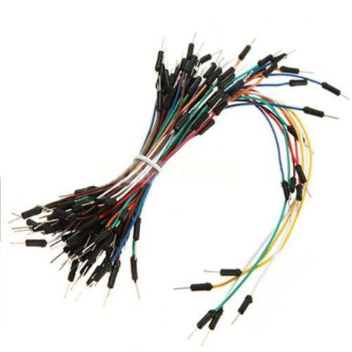 Male to male solderless flexible breadboard jumper cable wires 65pcs for arduino for sale