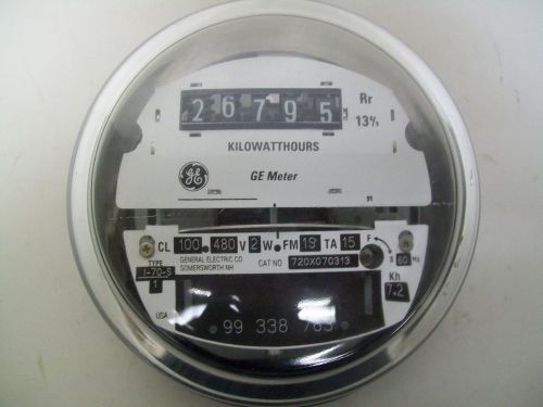 Ge kilowatthour meter 100cl 480v 2w fm 1s ta 15 60 hz 7.2kh type i-70-s for sale